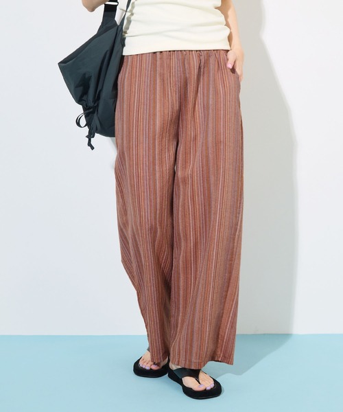ABYS（アビス）の「マルチストライプワイドパンツ（その他パンツ・レディース・ブルー/レッド・MEDIUM/LARGE）」の18枚目の写真