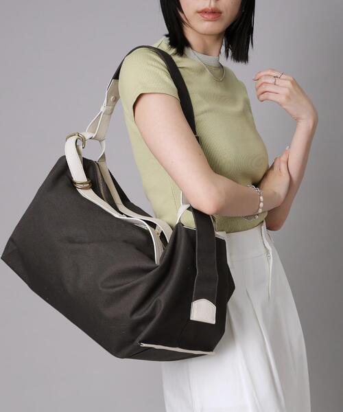 TOFF&LOADSTONE(トフアンドロードストーン)の「VIA glide (ヴィア・グライド)(ボストンバッグ・レディース・ブラック/ブラウン系/チャコールグレー・00)」の18枚目の写真
