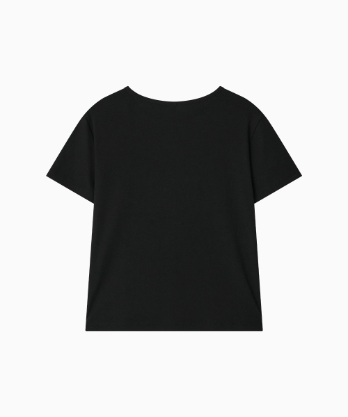 OHESHIO(オヘシオ)の「BASIC STANDARD T-SHIRT, BLACK(Tシャツ/カットソー・レディース・その他・FREE)」の5枚目の写真