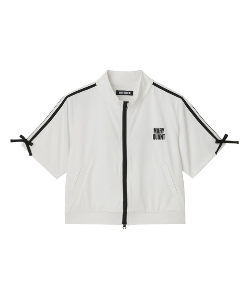 MARY QUANT(マリークワント)の「FOOTBALLコレクションデザイン ジャケット(ジャージ・レディース・ホワイト/ブルー/グレージュ・M)」の4枚目の写真