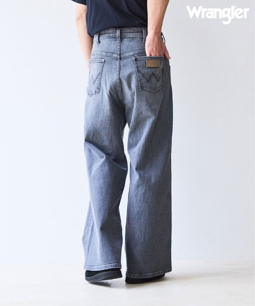 Wrangler(ラングラー)の「【Wrangler meet LE CERCLE par rope】別注/ワイドデニムパンツ/セットアップ対応(デニムパンツ・メンズ・ネイビー/ブラック/グレー・LL/M/L/S)」の3枚目の写真