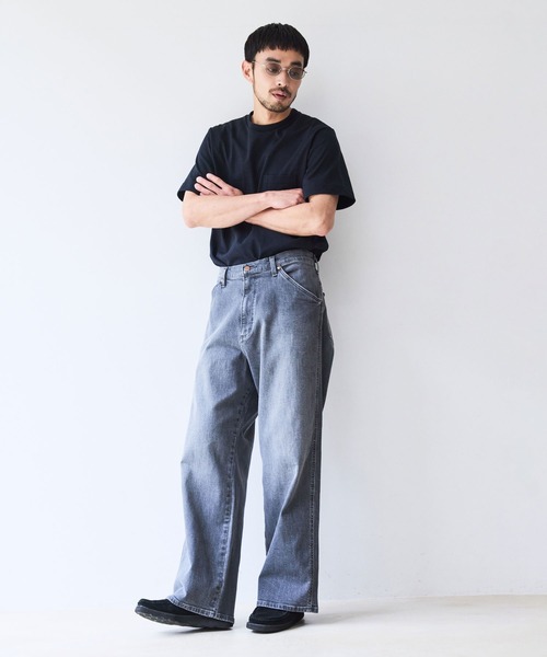 Wrangler(ラングラー)の「【Wrangler meet LE CERCLE par rope】別注/ワイドデニムパンツ/セットアップ対応(デニムパンツ・メンズ・ネイビー/ブラック/グレー・LL/M/L/S)」の22枚目の写真