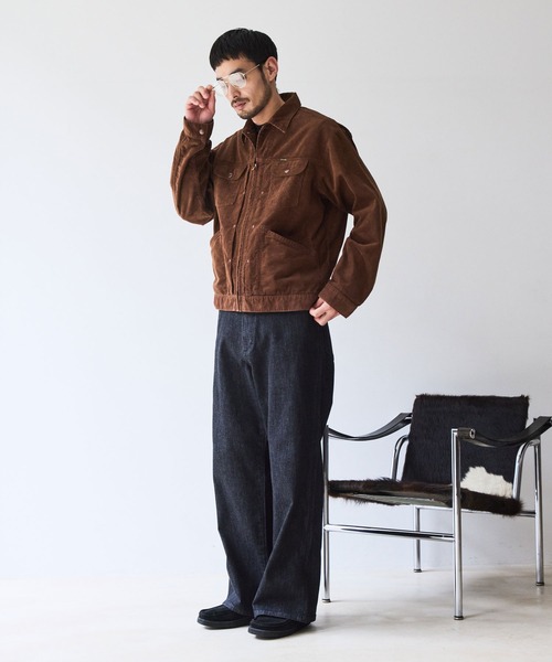 Wrangler(ラングラー)の「【Wrangler meet LE CERCLE par rope】別注/ワイドデニムパンツ/セットアップ対応(デニムパンツ・メンズ・ネイビー/ブラック/グレー・LL/M/L/S)」の5枚目の写真