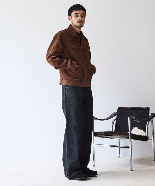 Wrangler(ラングラー)の「【Wrangler meet LE CERCLE par rope】別注/ワイドデニムパンツ/セットアップ対応(デニムパンツ・メンズ・ネイビー/ブラック/グレー・LL/M/L/S)」の6枚目の写真