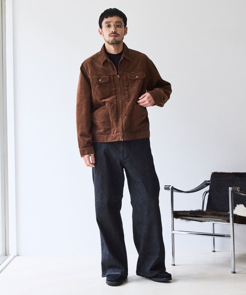 Wrangler(ラングラー)の「【Wrangler meet LE CERCLE par rope】別注/ワイドデニムパンツ/セットアップ対応(デニムパンツ・メンズ・ネイビー/ブラック/グレー・LL/M/L/S)」の7枚目の写真
