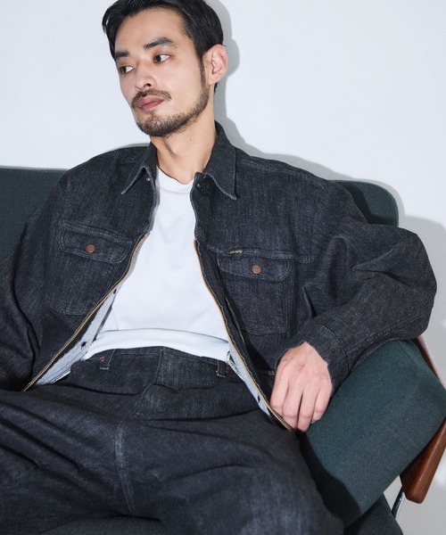 Wrangler(ラングラー)の「【Wrangler meet LE CERCLE par rope】別注/ワイドデニムパンツ/セットアップ対応(デニムパンツ・メンズ・ネイビー/ブラック/グレー・LL/M/L/S)」の10枚目の写真