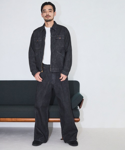 Wrangler(ラングラー)の「【Wrangler meet LE CERCLE par rope】別注/ワイドデニムパンツ/セットアップ対応(デニムパンツ・メンズ・ネイビー/ブラック/グレー・LL/M/L/S)」の16枚目の写真