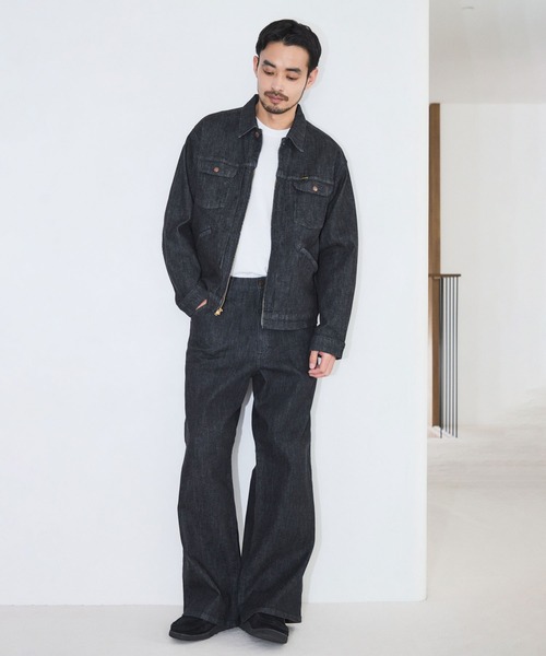 Wrangler(ラングラー)の「【Wrangler meet LE CERCLE par rope】別注/ワイドデニムパンツ/セットアップ対応(デニムパンツ・メンズ・ネイビー/ブラック/グレー・LL/M/L/S)」の17枚目の写真