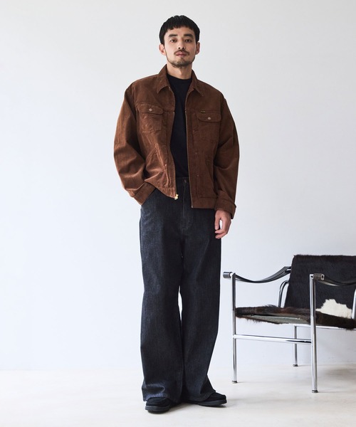 Wrangler(ラングラー)の「【Wrangler meet LE CERCLE par rope】別注/ワイドデニムパンツ/セットアップ対応(デニムパンツ・メンズ・ネイビー/ブラック/グレー・LL/M/L/S)」の9枚目の写真