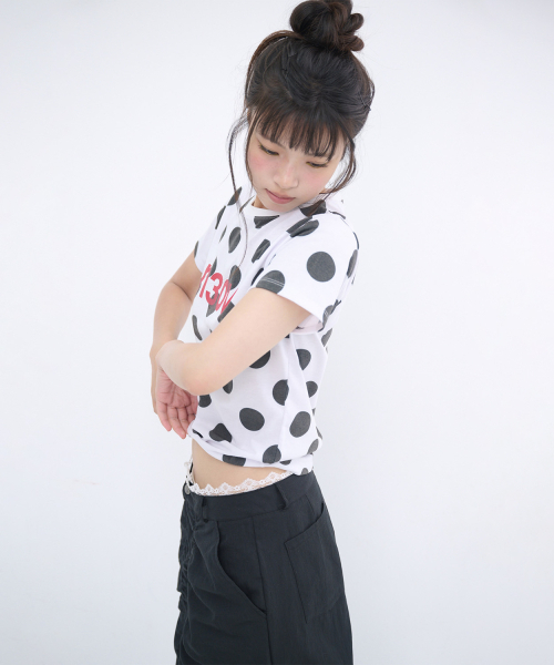 ITZAVIBE(イッザバイブ)の「LACE LAYERED WIDE PANTS - BLACK(その他パンツ・レディース・その他・MEDIUM/LARGE)」の2枚目の写真