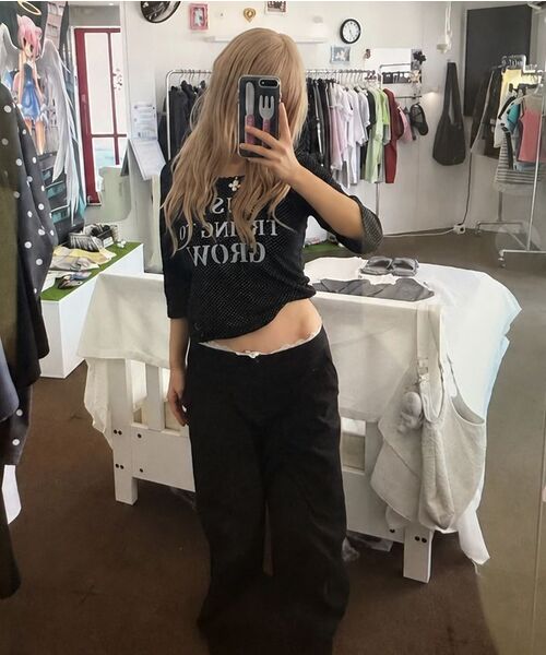 ITZAVIBE(イッザバイブ)の「LACE LAYERED WIDE PANTS - BLACK(その他パンツ・レディース・その他・MEDIUM/LARGE)」の10枚目の写真