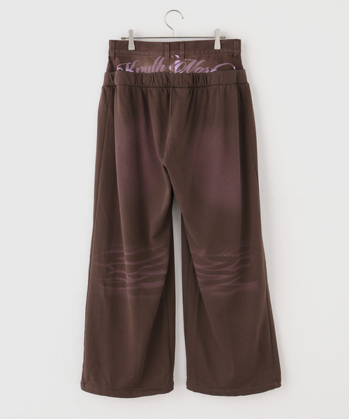 Knuth Marf(クヌースマーフ)の「Knuth Marf / クヌースマーフ double-layer sweatpants(スウェットパンツ・レディース・ブラウン/チャコールグレー・X-SMALL/SMALL)」の20枚目の写真