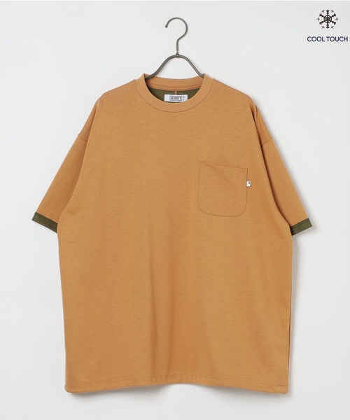 GEORGE'S(ジョージズ)の「<接触冷感>配色機能ドローコード(Tシャツ/カットソー・メンズ・ベージュ/ネイビー/ベージュ系その他/グレー・MEDIUM/LARGE)」の2枚目の写真