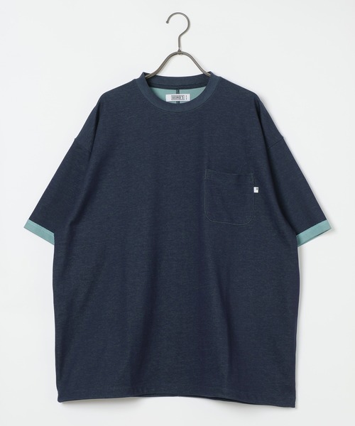 GEORGE'S(ジョージズ)の「<接触冷感>配色機能ドローコード(Tシャツ/カットソー・メンズ・ベージュ/ネイビー/ベージュ系その他/グレー・MEDIUM/LARGE)」の10枚目の写真