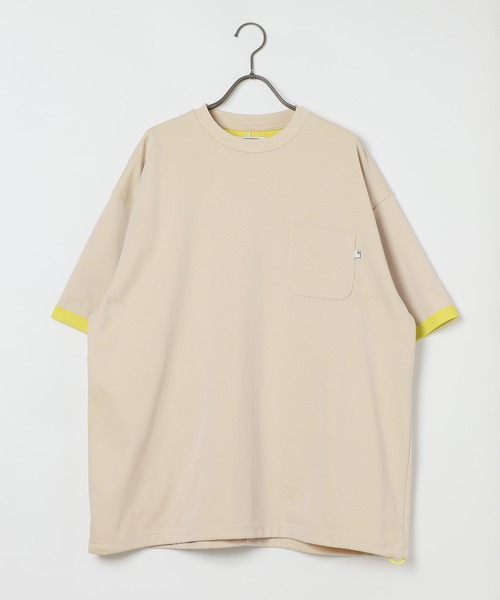 GEORGE'S(ジョージズ)の「<接触冷感>配色機能ドローコード(Tシャツ/カットソー・メンズ・ベージュ/ネイビー/ベージュ系その他/グレー・MEDIUM/LARGE)」の9枚目の写真