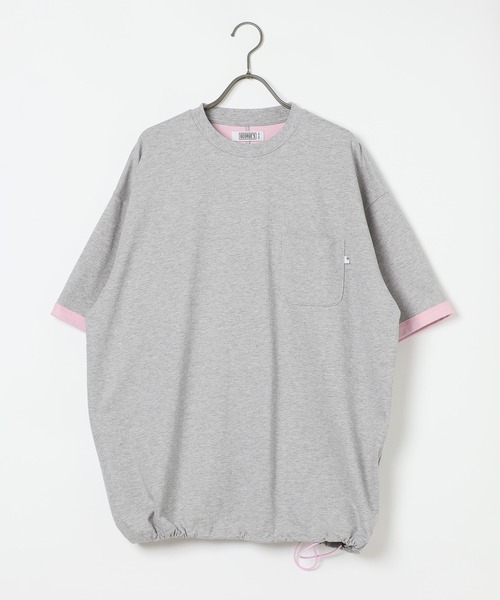 GEORGE'S(ジョージズ)の「<接触冷感>配色機能ドローコード(Tシャツ/カットソー・メンズ・ベージュ/ネイビー/ベージュ系その他/グレー・MEDIUM/LARGE)」の5枚目の写真