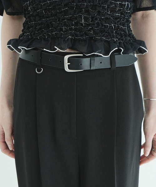 CLANE Leather belt ブラック GENUINE LEATHER BELT(92.5cm)（ベルト）｜CLANE（クラネ）の