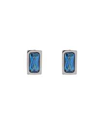 【ステンレス】スクエアビジューピアス