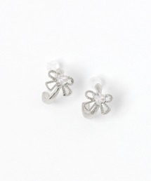 LAKOLE | リボンビジュフープ樹脂ポストピアス / 899433(ピアス(両耳用))