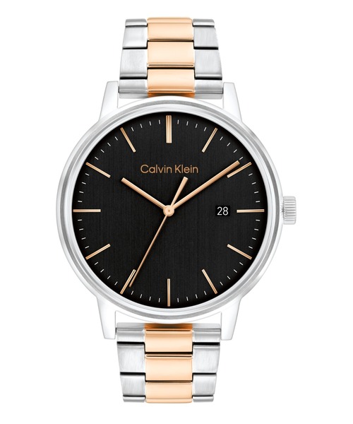 Calvin Klein(カルバン・クライン)の「【Calvin Klein】 カルバンクライン LINKED 43 メンズ ウォッチ(アナログ腕時計・メンズ・シルバー×ゴールド・FREE)」の1枚目の写真