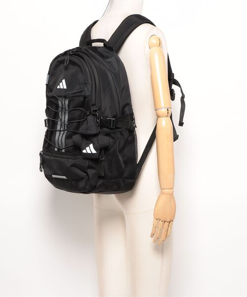 adidas（アディダス）の「adidas/アディダス バックパック BUNGEE CORD CV248（バックパック/リュック・メンズ・ブラック×ホワイト・FREE）」の10枚目の写真