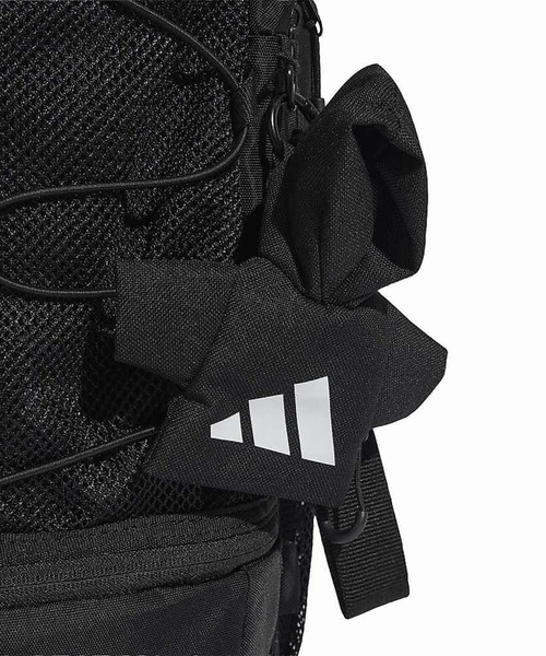 adidas（アディダス）の「adidas/アディダス バックパック BUNGEE CORD CV248（バックパック/リュック・メンズ・ブラック×ホワイト・FREE）」の5枚目の写真