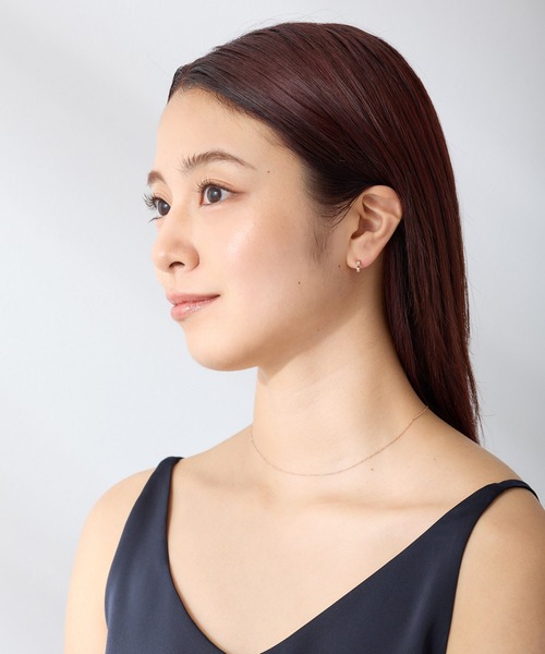 CALIN STANDARD(カリンスタンダード)の「◆金属アレルギー対応◆◆made in japan◆【純金厚メッキ】スクエアキュービックジルコニア 極小ミニマル ループフィットイヤリング(イヤリング・レディース・シルバー/ゴールド/ピンクゴールド・FREE)」の14枚目の写真