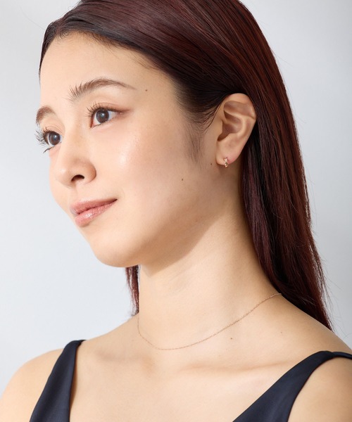 CALIN STANDARD(カリンスタンダード)の「◆金属アレルギー対応◆◆made in japan◆【純金厚メッキ】スクエアキュービックジルコニア 極小ミニマル ループフィットイヤリング(イヤリング・レディース・シルバー/ゴールド/ピンクゴールド・FREE)」の15枚目の写真
