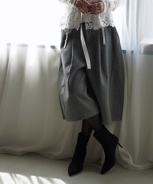 chuclla(チュクラ)の「ストレッチ ポインテッドトゥショートブーツ chs26a006(ブーツ・レディース・ベージュ/ブラック・40/39/38/37/36)」の22枚目の写真