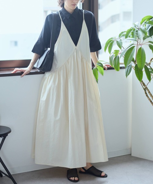 Libra Cue(リブラ キュー)の「ビックシルエットハーフスリーブシャツ(シャツ/ブラウス・レディース・ネイビー/ホワイト/ブラック/ピンク・FREE)」の17枚目の写真