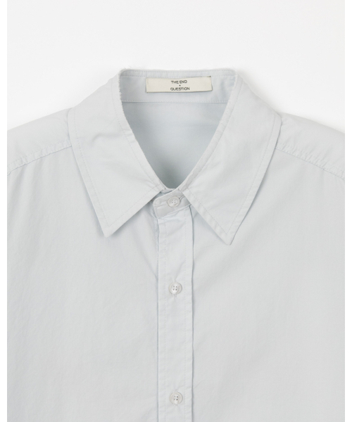 THEENDQUESTION（ジエンドクエスチョン）の「Cotton bio shirt / LIGHT BLUE（シャツ/ブラウス・レディース・その他・1/2）」の3枚目の写真