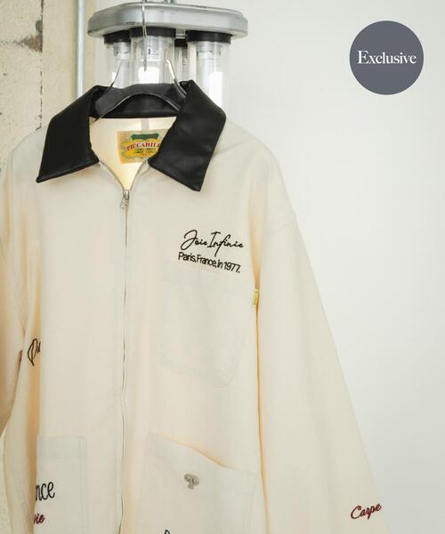 PICCADILLY(ピカデリー)の「『別注』PICCADILLY×URBAN RESEARCH 刺繍カバーオール(カバーオール・レディース・ベージュ/ナチュラル・FREE)」の1枚目の写真