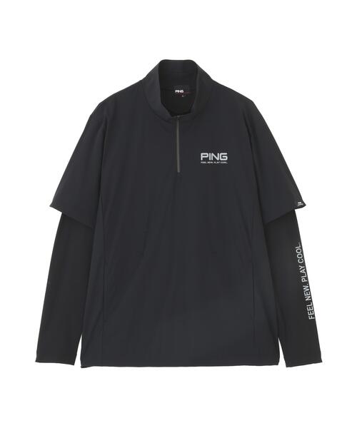 PING(ピン)の「【PING APPAREL】レイヤードツインセット(ブルゾン・メンズ・ブラック/カーキ/ホワイト・M/LL1/S/L/LL)」の6枚目の写真