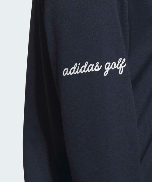 adidas(アディダス)の「ジャカード モックネック長袖ポロシャツ 【adidas Golf/アディダスゴルフ】(ポロシャツ・レディース・ネイビー・MEDIUM/LARGE/X-LARGE/SMALL)」の4枚目の写真