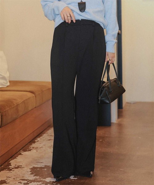 titivate(ティティベイト)の「裏起毛/美シルエットフレアパンツ(その他パンツ・レディース・ブラック/ブラウン/アイボリー・SP/S/L/M)」の8枚目の写真