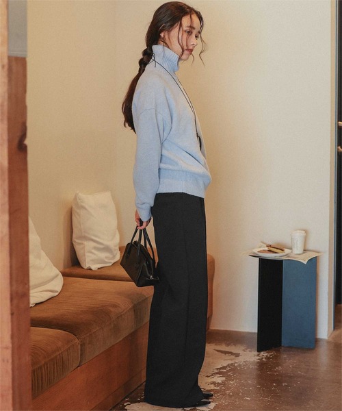 titivate(ティティベイト)の「裏起毛/美シルエットフレアパンツ(その他パンツ・レディース・ブラック/ブラウン/アイボリー・SP/S/L/M)」の10枚目の写真