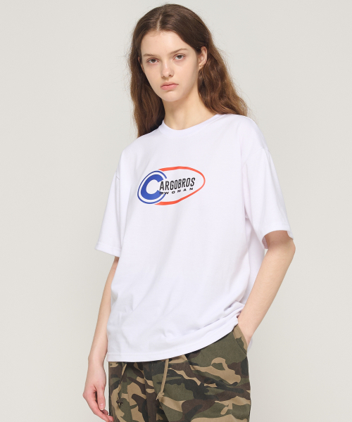 CARGOBROS FOR WOMAN(カーゴブロスフォーウィメン)の「Cサークル半袖Tシャツ(ホワイト)(Tシャツ/カットソー・レディース・その他・SMALL/MEDIUM/LARGE/X-LARGE/2XL)」の3枚目の写真