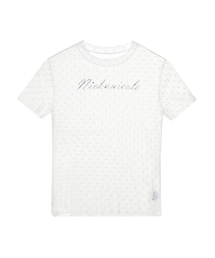 DOTS SHEER HALF TOP_IVORY