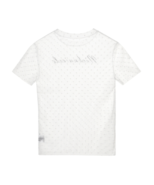 NICK&NICOLE（ニックアンドニコール）の「DOTS SHEER HALF TOP_IVORY（Tシャツ/カットソー・レディース・その他・LARGE/MEDIUM）」の2枚目の写真