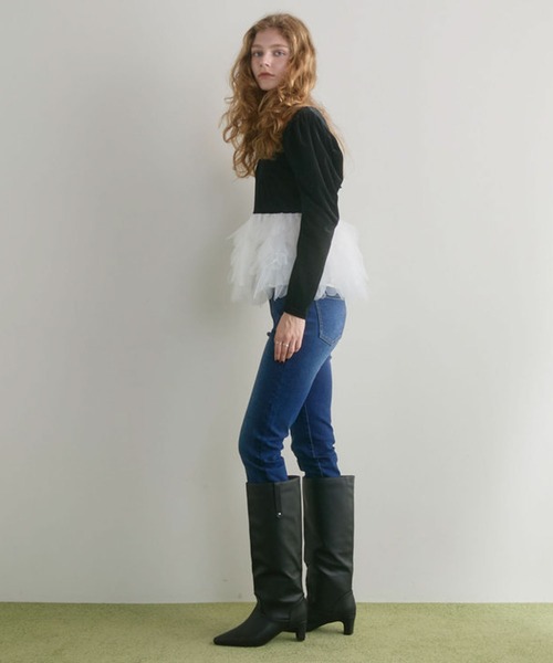 archives(アルシーヴ)の「スキニーデニム(デニムパンツ・レディース・ブラック/ネイビー・SMALL/MEDIUM)」の19枚目の写真