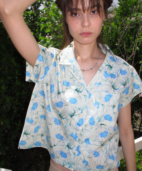 CENTAUR.KR(セントール)の「MINI HAWAIIAN SHIRT_SKY BLUE(シャツ/ブラウス・レディース・その他・FREE)」の4枚目の写真