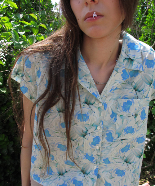 CENTAUR.KR(セントール)の「MINI HAWAIIAN SHIRT_SKY BLUE(シャツ/ブラウス・レディース・その他・FREE)」の5枚目の写真