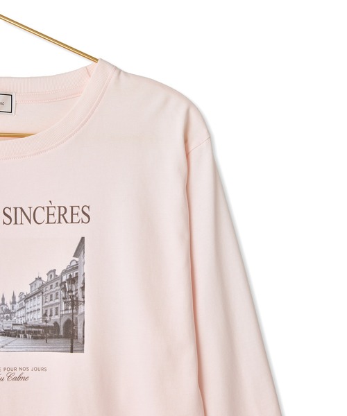 ROPE' PICNIC(ロペピクニック)の「アソートプリントロングスリーブTシャツ(Tシャツ/カットソー・レディース・ホワイト系その他/ホワイト/ピンク・FREE)」の7枚目の写真