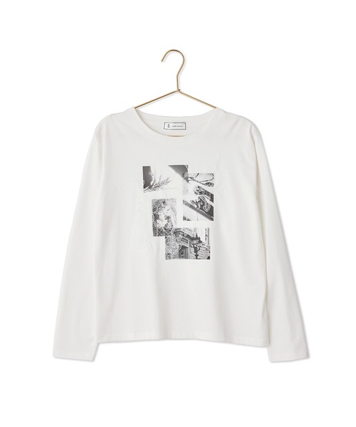 ROPE' PICNIC(ロペピクニック)の「アソートプリントロングスリーブTシャツ(Tシャツ/カットソー・レディース・ホワイト系その他/ホワイト/ピンク・FREE)」の12枚目の写真