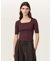 CRUZ HALLY RIBBED KNIT TOP | CRUZ HALLY リブ ニット トップ