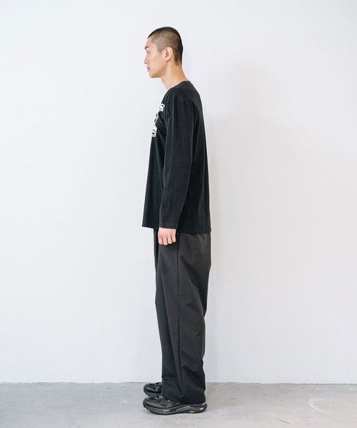 yoshiokubo(ヨシオクボ)の「yoshiokubo ヨシオクボ / 3 LAYER WIDE PANT スリーレイヤーワイドパンツ / YKF26411(その他パンツ・メンズ・ブラック・2/1/3)」の3枚目の写真
