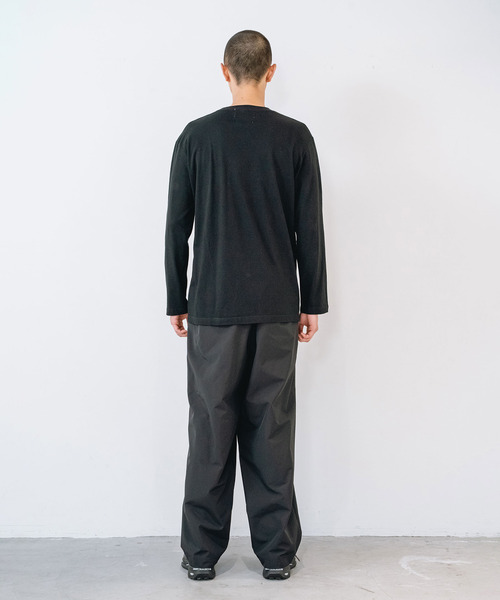 yoshiokubo(ヨシオクボ)の「yoshiokubo ヨシオクボ / 3 LAYER WIDE PANT スリーレイヤーワイドパンツ / YKF26411(その他パンツ・メンズ・ブラック・2/1/3)」の4枚目の写真