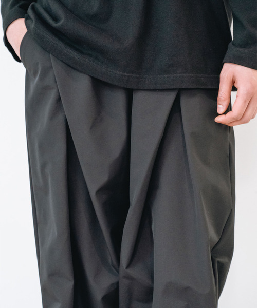 yoshiokubo(ヨシオクボ)の「yoshiokubo ヨシオクボ / 3 LAYER WIDE PANT スリーレイヤーワイドパンツ / YKF26411(その他パンツ・メンズ・ブラック・2/1/3)」の9枚目の写真