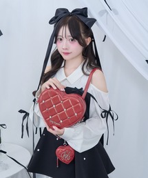 Honey Cinnamon（ハニーシナモン）の「ハートビジューショルダーバッグ（ショルダーバッグ）」