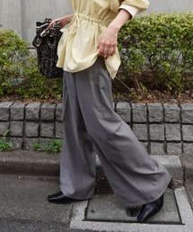 Ameri（アメリ）の「YARN DYED CHECK WIDE STRAIGHT PANTS（その他パンツ）」